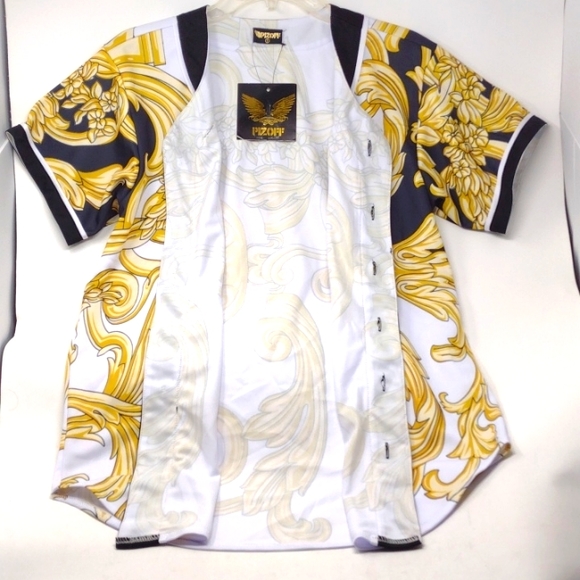 PIZOFF Men's Arc Bottom Baseball Jersey - Picture 5 of 9